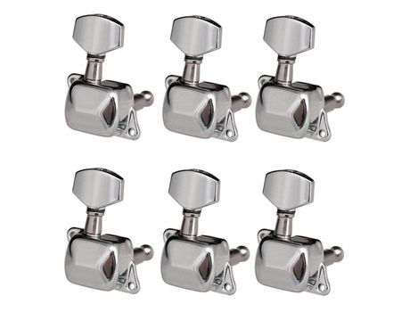 6 Piezas Clavijas de Afinación de Cuerdas de Guitarra Clavijas de Afinación Semicerradas Afinadores para Guitarra Eléctrica Guitarra Acústica (3 Iz...