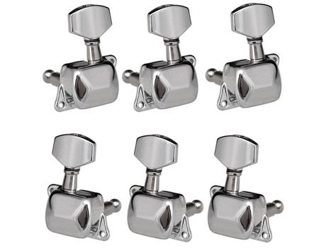 6 Piezas Clavijas de Afinación de Cuerdas de Guitarra Clavijas de Afinación Semicerradas Afinadores para Guitarra Eléctrica Guitarra Acústica (3 Iz...