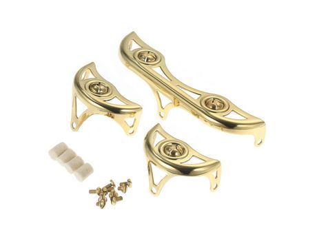 3 unids/set protector de llave de latón para saxofón Alto kits de protección de reparación de llave con parachoques de fieltro y accesorios de pern...