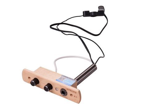Cajón Drum Sound Hole Pickup Micrófono Sistema de recogida para Box Drum con control de volumen de tono Conector de salida de 6,35 mm color