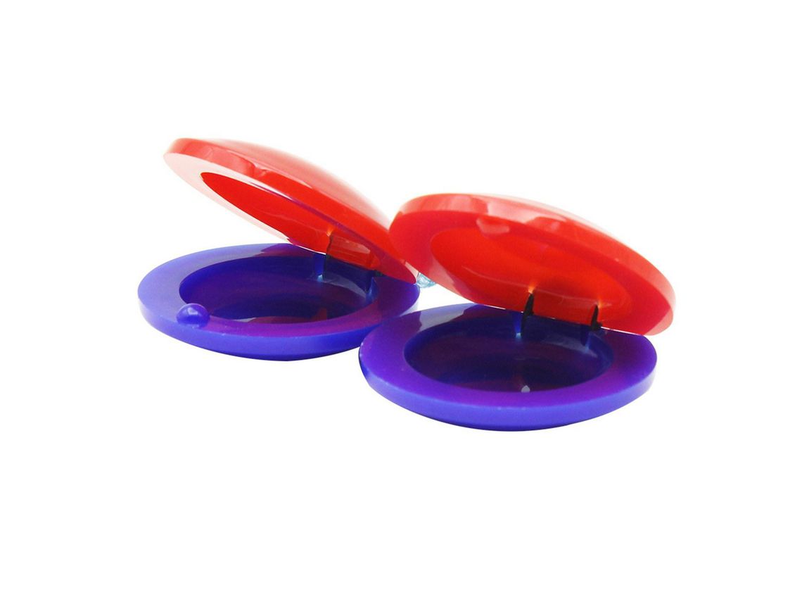 2 uds castañuelas para dedos instrumento de percusión juguete Musical para niños pequeños educación Musical temprana multicolor