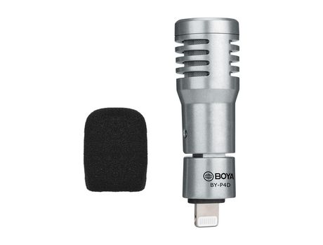 BOYA BY-P4U Micrófono de Condensador Omnidireccional Mini Micrófono con Parabrisas Puerto Tipo-C Reemplazo para Teléfonos Inteligentes Android Tabl...