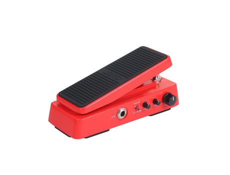 Pedal de efectos de tonos de guitarra eléctrica JOYO 2 en 1 con tonos y volúmenes ajustables Pedal Wah-Wah rojo