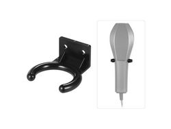 Colgador de micrófono inalámbrico, soporte de montaje en pared, abrazadera de gancho, Material plástico, negro negro