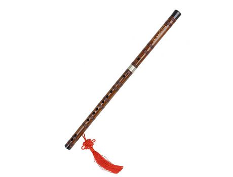 Clave de C Flauta Bambú Amargo Dizi Instrumento de viento de madera tradicional chino hecho a mano con bolsa de almacenamiento Nudo chino para niño...