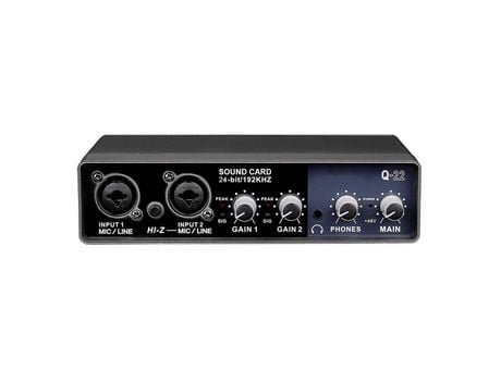 Interfaz de Audio portátil, tarjeta de sonido USB, preamplificador de micrófono, ordenadores, sintonización de grabación, equipo de mezcla Digital