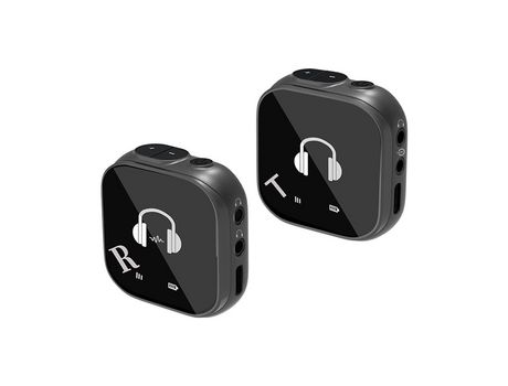 Sistema IEM inalámbrico inalámbrico con sistema de monitor de oído 5,8G con receptor transmisor negro