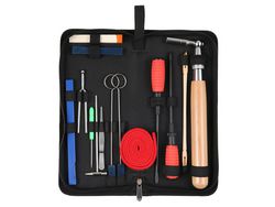 16Pcs Kit De Afina��O De Piano Conjunto De Ferramentas De Afina��O Profissional Preto