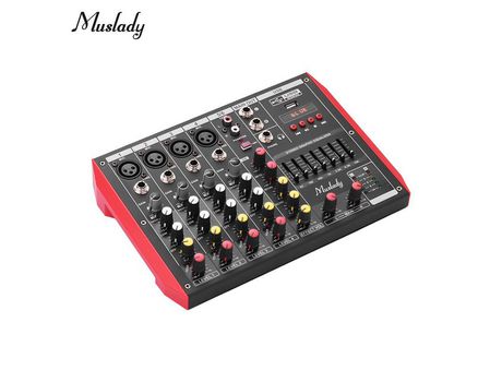 Consola mezcladora portátil Muslady D4 de 4 canales 06# eu plug