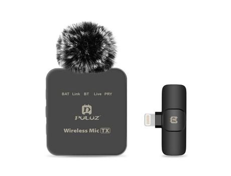 Sistema de micrófono inalámbrico PULUZ PU645B con 1 receptor y 1 transmisor (salida digital ios Lightning) #1