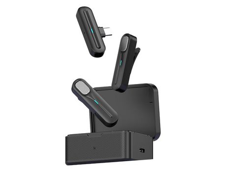 DX02 Sistema de micrófono Lavalier inalámbrico de 2,4 GHz Micrófono con clip (salida digital tipo C) #2