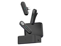 Microfone de Lapela Sem Fio Dx02 2,4 Ghz com Sistema de Microfone Saída Digital Tipo C #2 GERTIZ