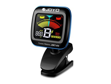 JOYO JMT-03 Afinador de guitarra portátil Metrónomo Afinador digital Clip Micrófono para guitarra cromática Bajo Ukelele Violín 1#