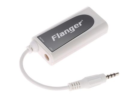 Blanco Guitarra Bajo a Android Apple iPhone iPad iPod Touch Adaptador convertidor de música