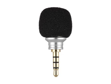 EY-610A Teléfono móvil Smartphone Mini micrófono omnidireccional portátil plata