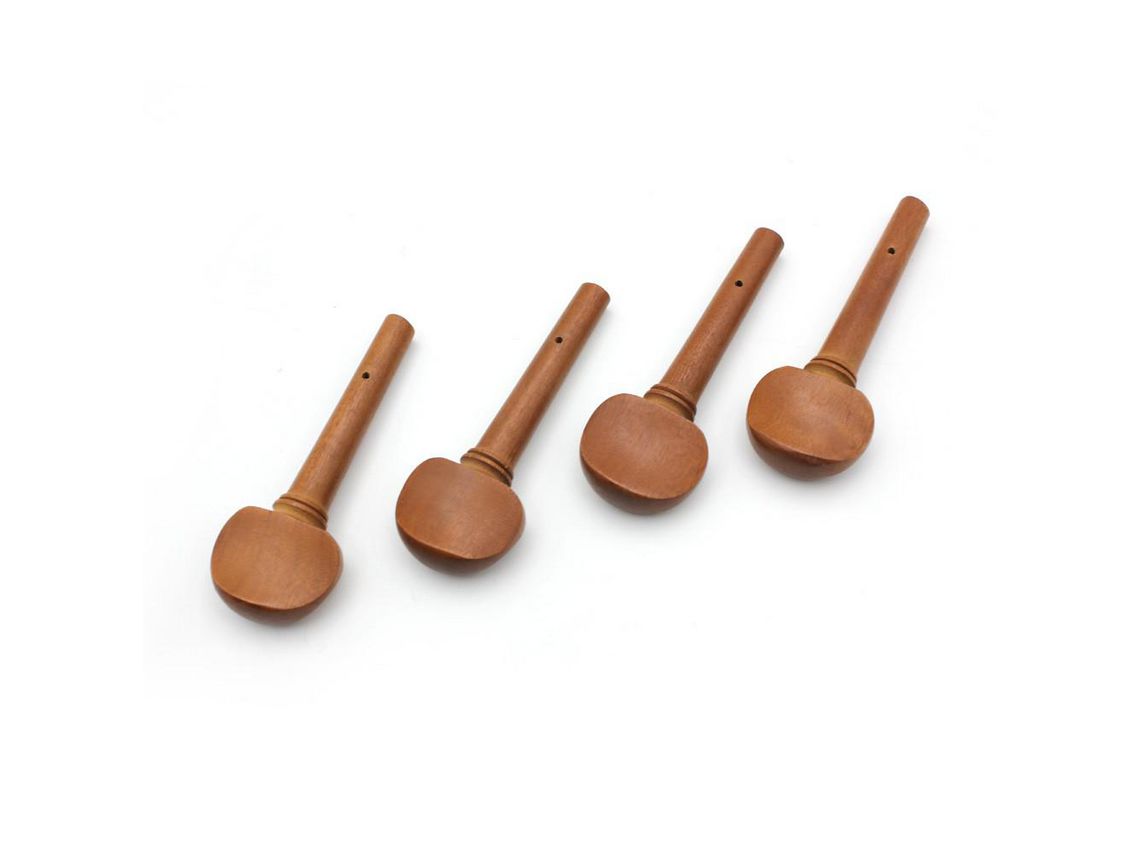 Juego de clavijas de afinación para violín, tamaño 4/4, 4 Uds., madera de azufaifo, repuesto de madera para violín de tamaño 4/4