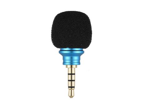 EY-610A Teléfono móvil Smartphone Mini micrófono omnidireccional portátil azul