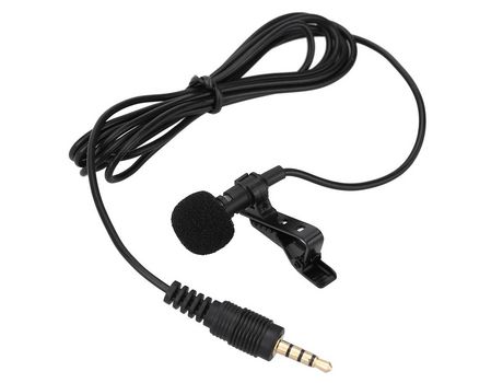 Mini micrófono con cable EY-510A negro