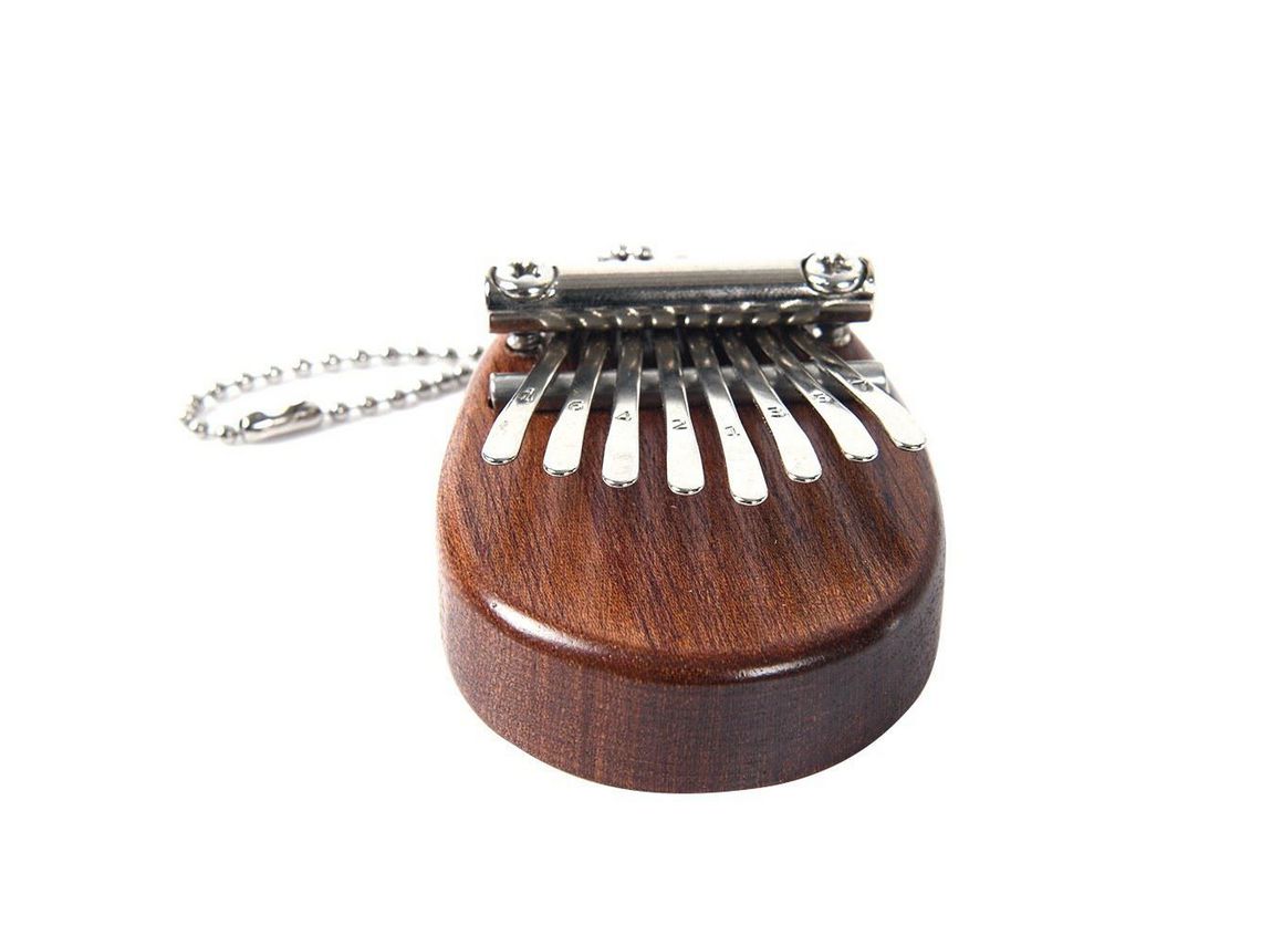 Mini piano de pulgar portátil Kalimba de 8 teclas color