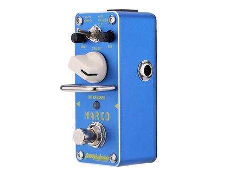AROMA AMO-3 Mario Bit Crusher Pedal de efecto guitarra eléctrica Azul marino