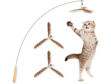 Varita de juego para gatos en forma de varita mágica COZEVDNT