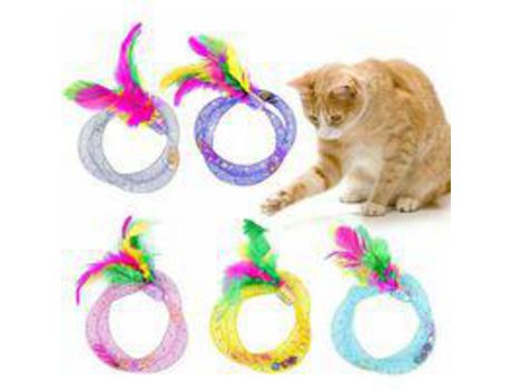 Juego de 5 juguetes para gatos, uno de cada color COZEVDNT