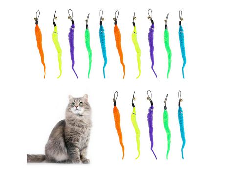 Juguete De Gusano Para Gato, Juguete De Burla Para Gato, Varita De Gato, Varita De Peluche, Reemplaza El Accesorio De Varita De Gato, Caña De Pesca...