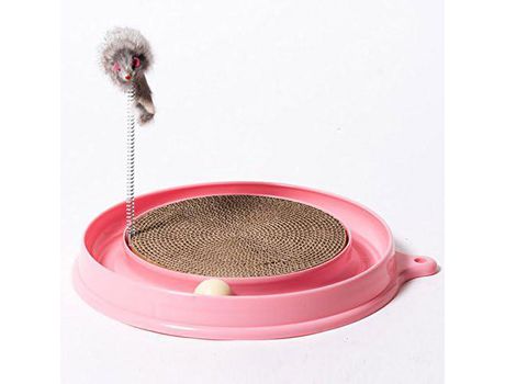 Juguete para gatos - Rascador en forma de tabla - Rosa COZEVDNT