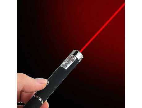 Varita de juego para gatos - Versión con batería, luz roja estuche de tela - 14 mm x 160 mm COZEVDNT