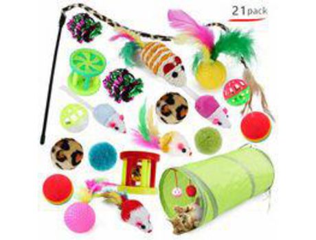 Juego de juguetes para gatos - Juego 1 - Modelo B99419 COZEVDNT