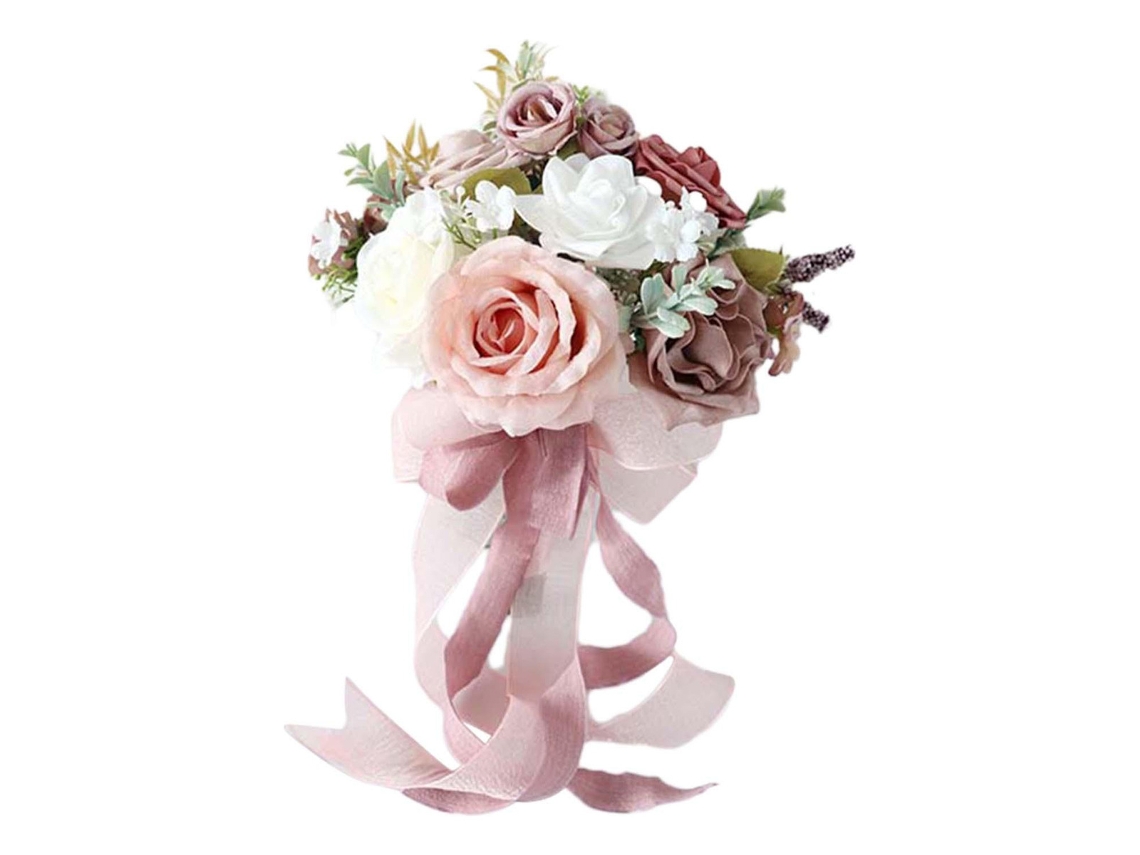 Decoración de ramo de novia falso estilo flor de Cslowmoose