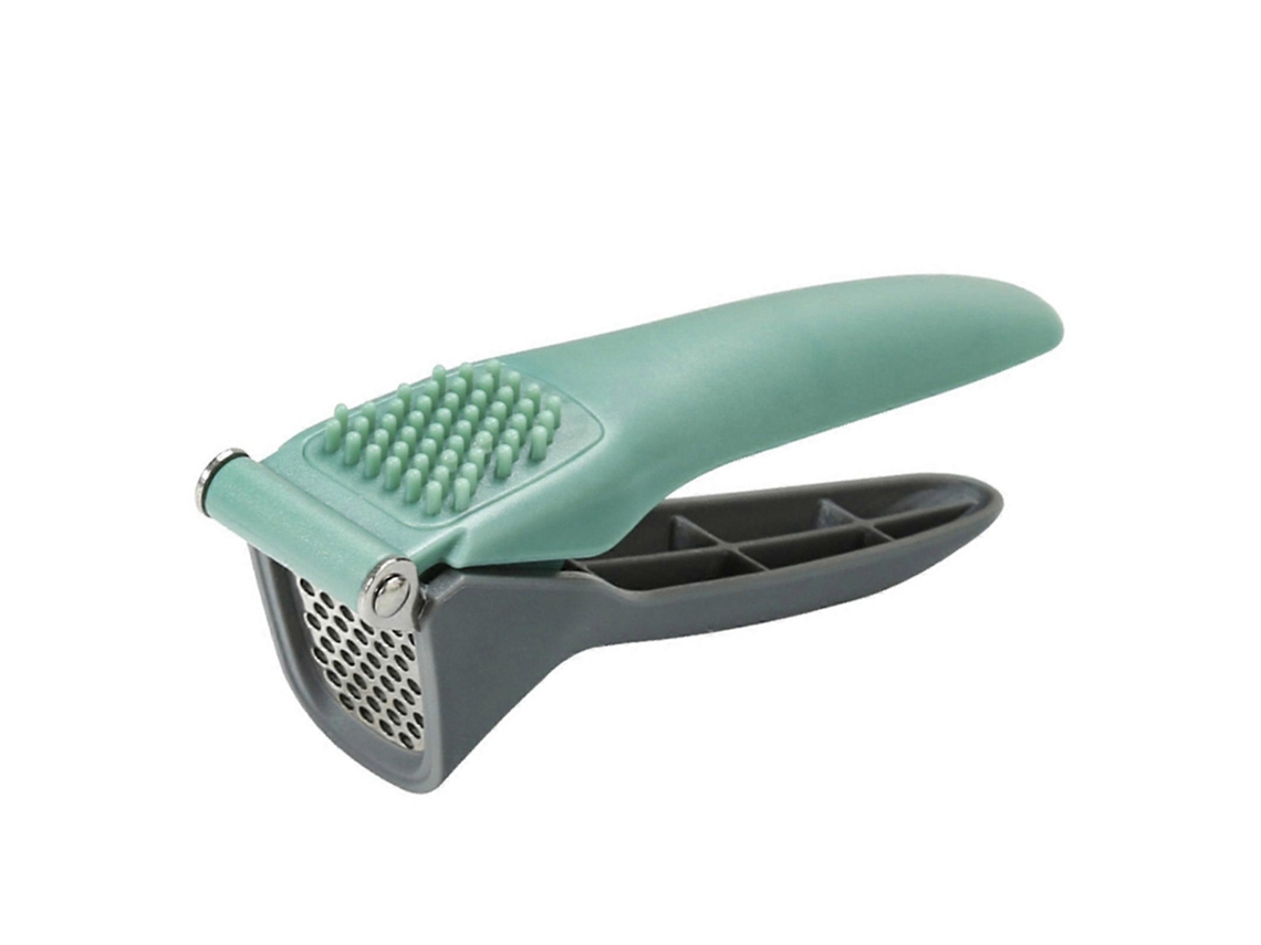 Prensa de ajos manual de acero inoxidable, fácil de usar, picadora de ajos, limpia más ajos para la cocina Rosewell