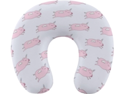 Almohada Viaje Forma Cerdito Espuma Viscoelástica Viscoelástica Fácil Relajación Cómodos Familia.brfácil