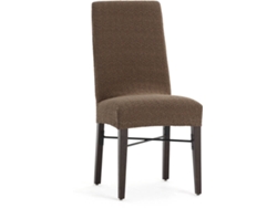 Funda de Silla EYSA Premium Jaz Pack de 2 Fundas Tejido Multielástico (55 x 50 x 60 cm - Poliéster y Algodón - Marrón)