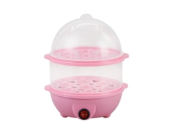 Vaporizador De Huevos Multifunción De Doble Capa Con Vaporizador Para Fogones Automotivos Vaporizador De Huevos Eléctrico Para Huevos (pink)