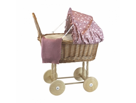 Rabbit Wicker Pram With Knitted Blanket EGMONT TOYS (3 años)
