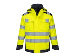 Chaqueta impermeable Modaflame Multi Norm con protección y comodidad contra arcos eléctricos / Amarillo marino / M Portwest