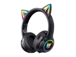 B90 Negro Auriculares Gaming Bluetooth 5.0 Kawai Led Rgb Onikuma