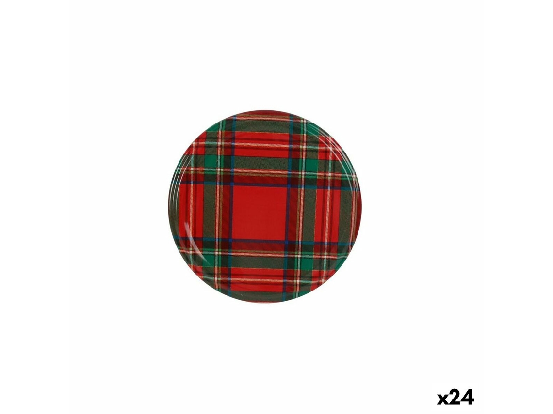 Set de tapas SARKAP Escocés 6 Piezas 6,6 x 0,8 cm (24 Unidades)