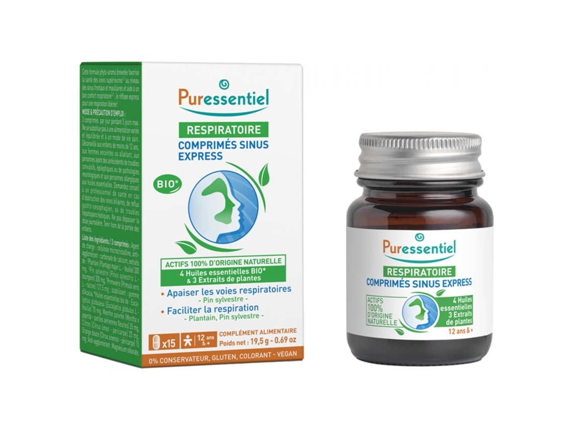 Comprimidos Respiratorios Sinus Express 15 Comprimidos PURESSENTIEL