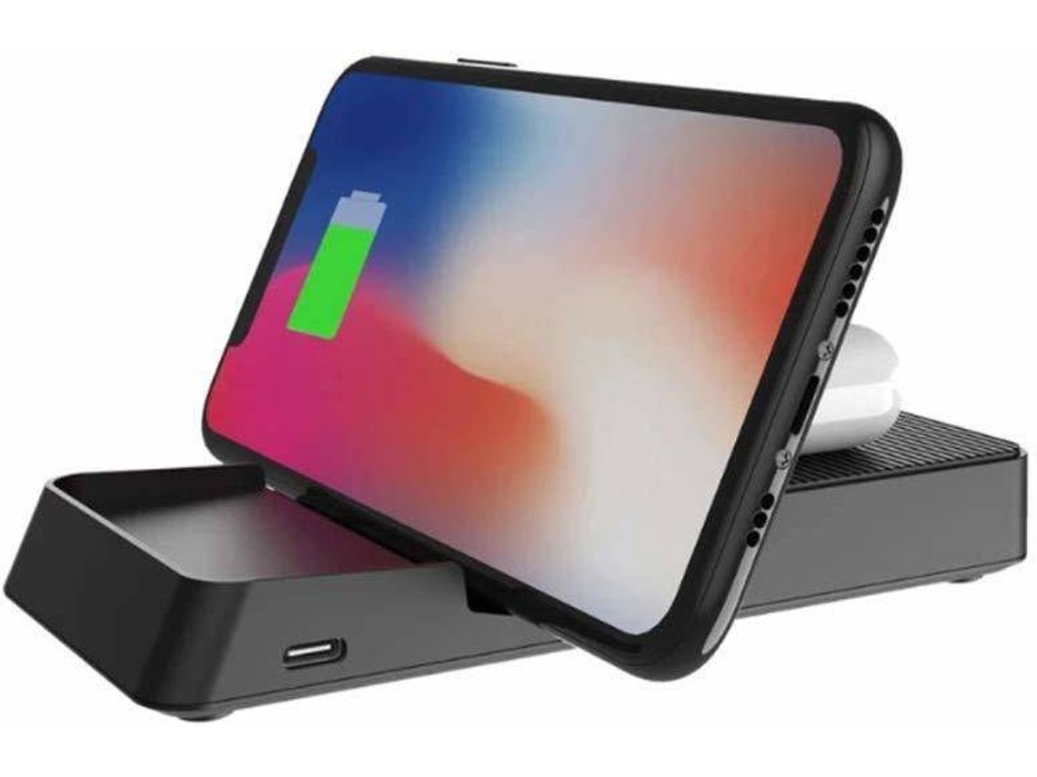 Estación de Carga Sem Smartphone Usb Tipo Carregamento YIZHOOD Negro