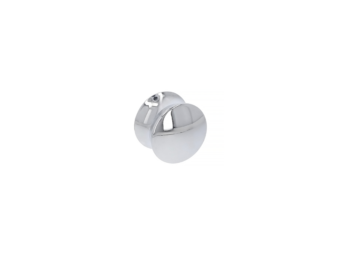 Pomo Para Mueble Diámetro 30mm En Zamac Cromado Pulido Lote De 6