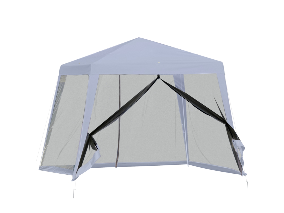 VPMKP - Gazebo Outsunny 3x3 m mosquitera gris