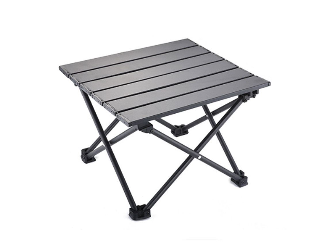 Mesa de camping plegable portátil, mesa de playa de arena, mesa auxiliar de camping ultraligera con bolsa de transporte