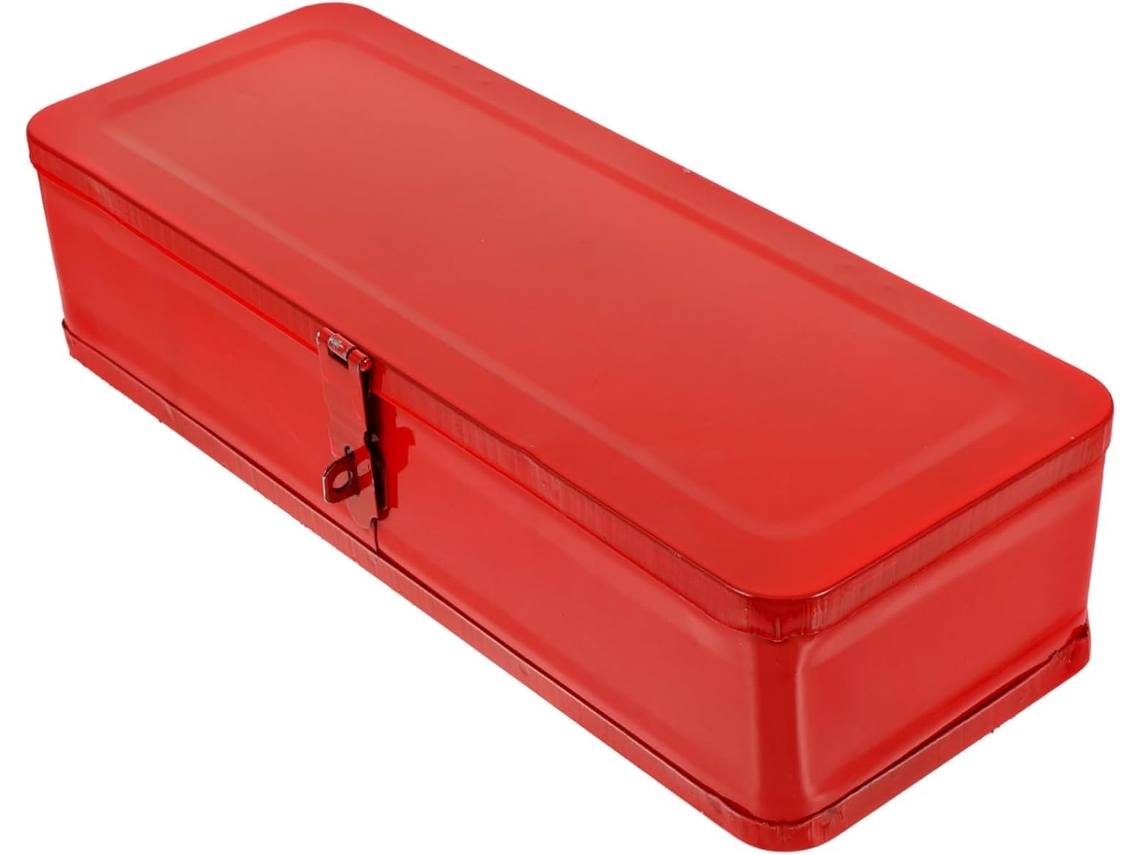 Caja de herramientas metálica resistente Slowmoose, portátil, para mecánicos y uso doméstico.