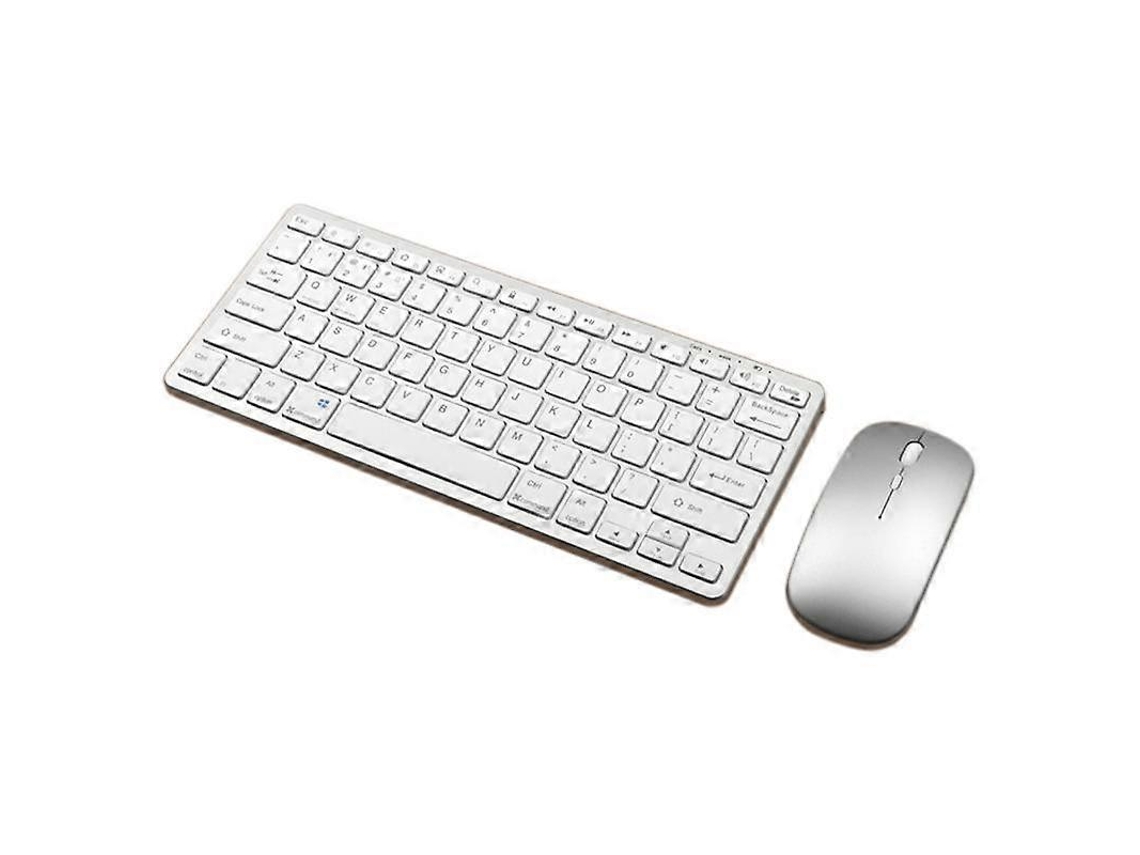 Teclado y ratón inalámbricos Bluetooth recargables con tres modos de funcionamiento, compatibles con tabletas y ratones. Everley891