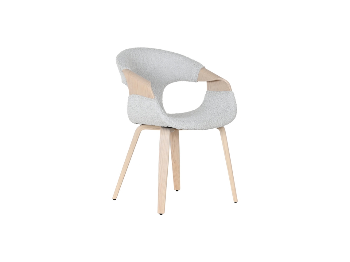 Silla Madera Poliester Gris 52,5x67,5x82cm