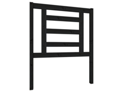 Maison Exclusive - Cabecero De Cama Madera Maciza De Pino Negro 81x4x100 Cm
