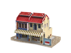 Casa Tradicional De Singapur Estilo Puzzle 3d, 17x11x9 Cm.