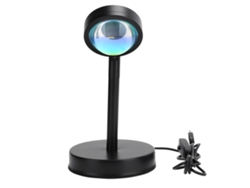 Lámpara De Piso Proyección Atardecer Giratoria 180° Usb Luz Nocturna Sunset Light